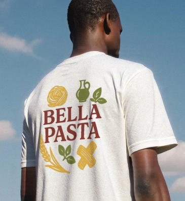 Camiseta com logo Bella Pasta